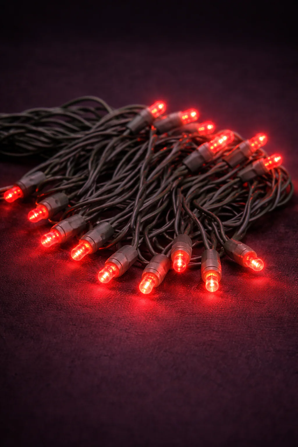 5mm Concave LED Light Strings- 25' 6" Spacing,  Green Wire (110402) - Image 3