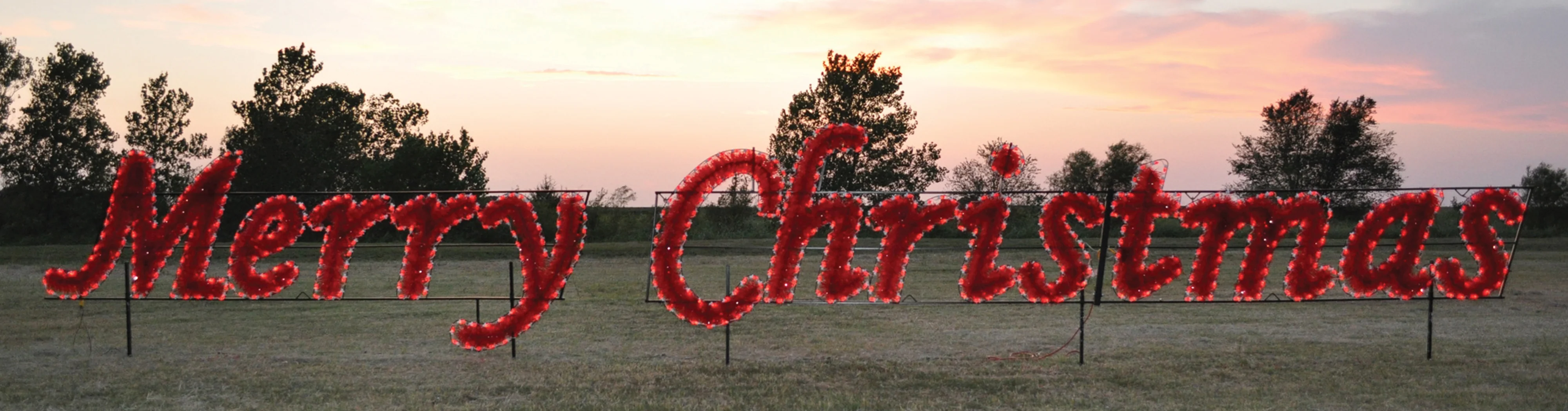 Merry Christmas Sign (Commercial Series) - Red  (1121-R) - Image 3